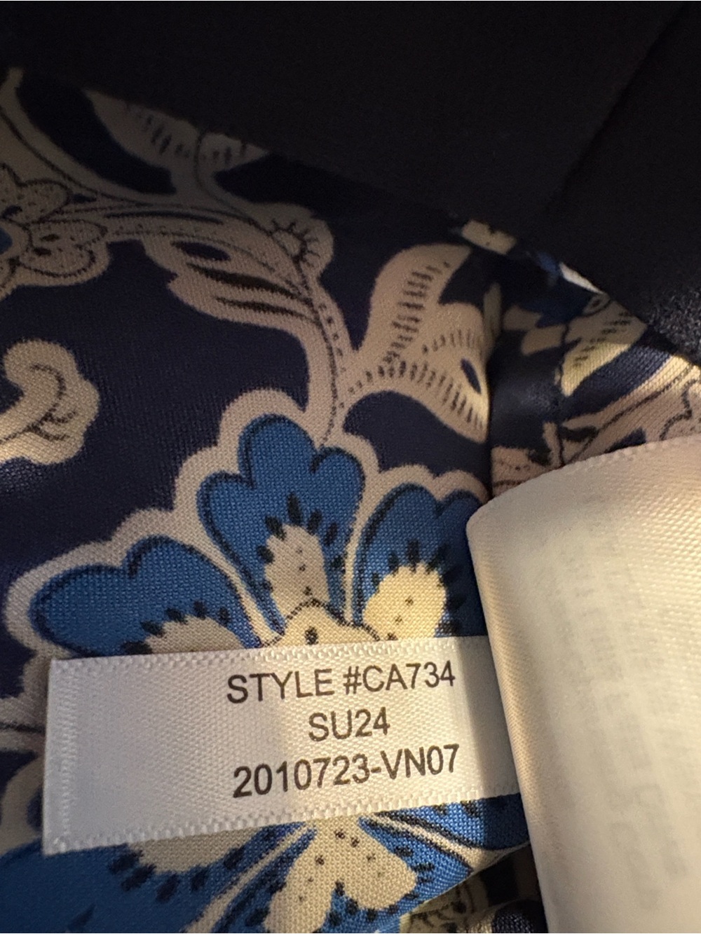 J. Crew Gwyneth Slip Skirt Size M Blue Floral Luster Charmeuse Office Workwear - Picture 6 of 6